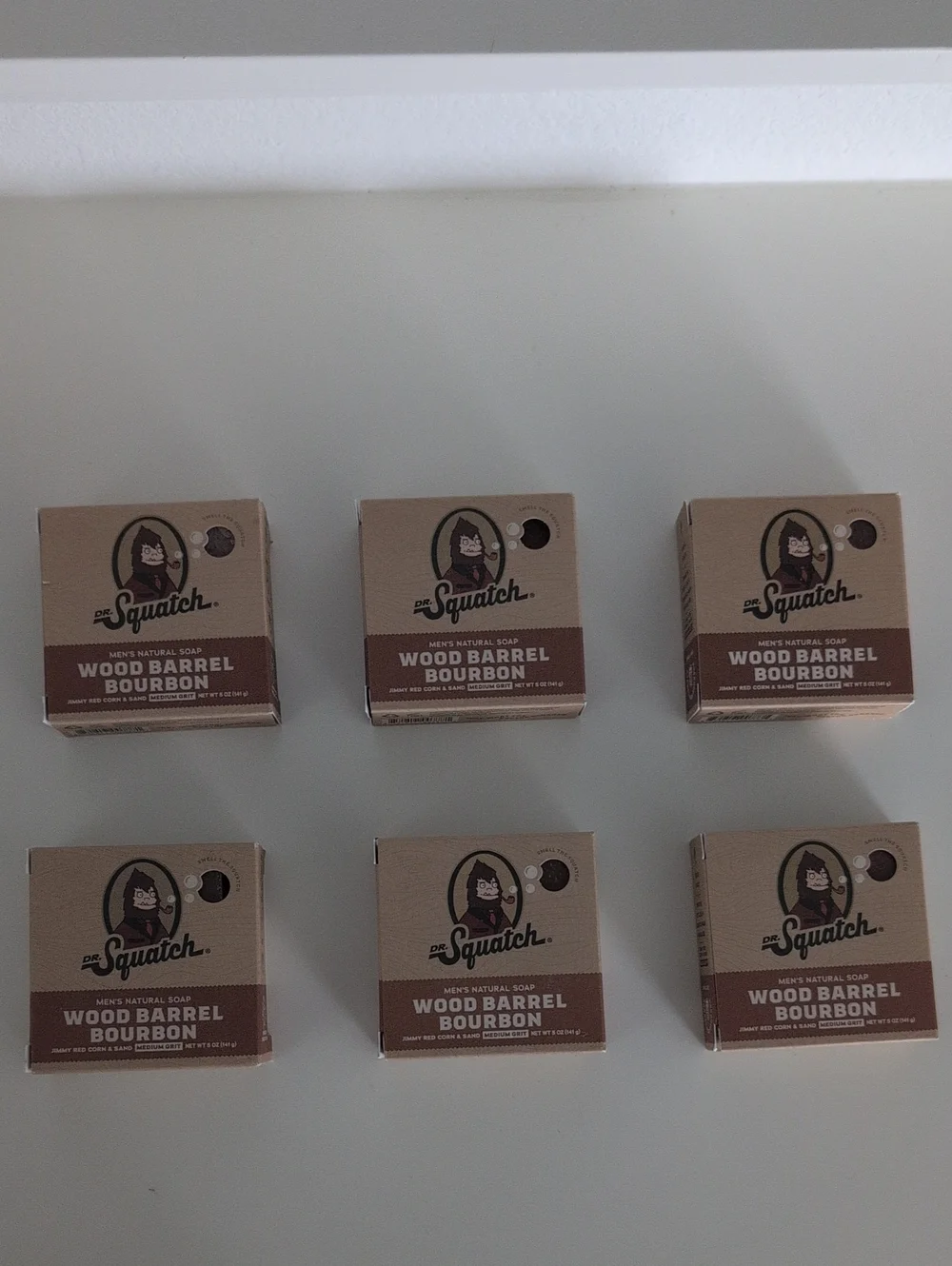 Dr. Squatch Wood Barrel Bourbon Soap - Wood Barrel Bourbon (6 Bars)